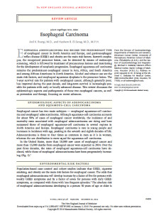 Review Article - Esophageal Carcinoma